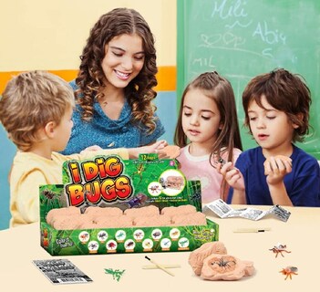 Foto 5 | Foto 5 | Kit De Excavación Trade Big Bug Fossil Dig Con 12 Bichos Reales - Venta Internacional.