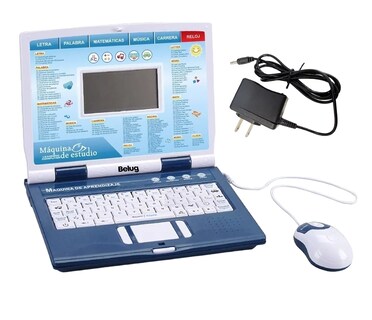 Foto 1 | Foto 1 | Laptop para Niños Inglés y Español Azul Belug