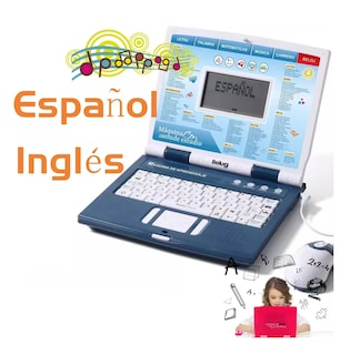 Foto 3 | Foto 3 | Laptop para Niños Inglés y Español Azul Belug