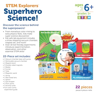 Foto 6 | Foto 6 | Kit Científico Recursos De Aprendizaje Stem Exploradores Ciencia De Superhéroes - Venta Internacional.