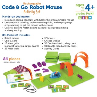 Foto 6 | Foto 6 | Conjunto De Actividades Y Recursos De Aprendizaje Code & Go Robot Mouse Kids - Venta Internacional.