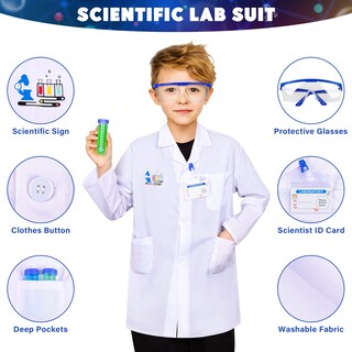 Foto 3 | Foto 3 | Kit Científico Kuovei 120 Experimentos De Laboratorio Científico Con Disfraz Para Mayores De 6 - Venta Internacional.