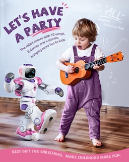 Foto 5 | Foto 5 | Robot Inteligente De Juguete Ruko 1088 Stem Programable Para Niños, Color Rosa - Venta Internacional.