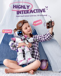 Foto 7 | Foto 7 | Robot Inteligente De Juguete Ruko 1088 Stem Programable Para Niños, Color Rosa - Venta Internacional.