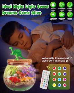 Foto 2 | Foto 2 | Kit De Terrario D-fantix Dinosaur Toys Con Luz Nocturna Led Para Niños - Venta Internacional.
