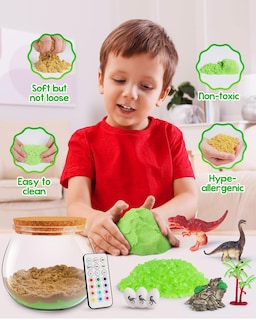 Foto 3 | Foto 3 | Kit De Terrario D-fantix Dinosaur Toys Con Luz Nocturna Led Para Niños - Venta Internacional.