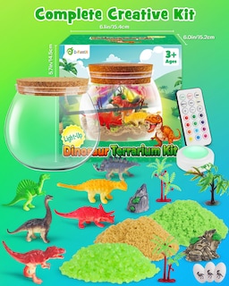 Foto 4 | Foto 4 | Kit De Terrario D-fantix Dinosaur Toys Con Luz Nocturna Led Para Niños - Venta Internacional.