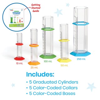 Foto 2 | Foto 2 | Set De Cilindros Graduados Science Hand2mind Starter Kids De 10 A 250 Ml - Venta Internacional.