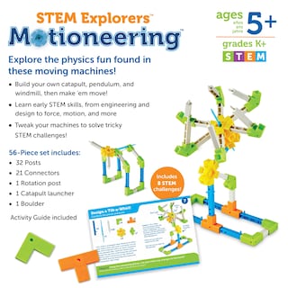Foto 5 | Foto 5 | Recursos De Aprendizaje De Juguetes Stem Stem Explorers Motioneering 56 Piezas - Venta Internacional.
