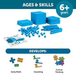 Foto 6 | Foto 6 | Kit De Inicio Base Ten, Recursos De Aprendizaje, 141 Piezas Para Mayores De 6 Años - Venta Internacional.