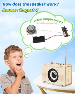 Foto 2 | Foto 2 | Kits Científicos Poraxy Construye Tu Propia Radio FM Para Niños De 8 A 12 Años - Venta Internacional