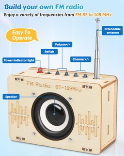 Foto 3 | Foto 3 | Kits Científicos Poraxy Construye Tu Propia Radio FM Para Niños De 8 A 12 Años - Venta Internacional