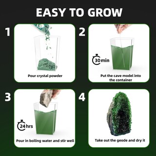Foto 6 | Foto 6 | Kit De Cultivo Geodes Crystal Gobidex Para Niños De Crecimiento Rápido De 24 Horas - Venta Internacional.