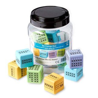 Foto 1 | Foto 1 | Foam Dice Hand2mind Ten Frame Para Aula (juego De 12) - Venta Internacional.
