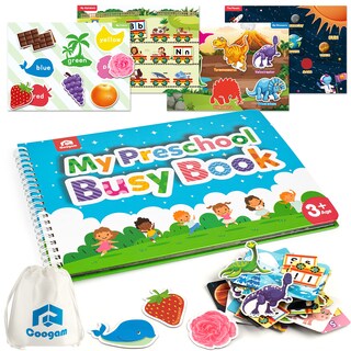 Foto 1 | Foto 1 | Libro Magnético Busy Book Coogam Preschool Con 9 Pegatinas Temáticas Para Niños - Venta Internacional.