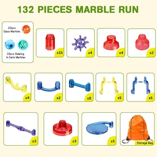 Foto 2 | Foto 2 | Juguete De Construcción Marble Run Meland Marble Maze De 132 Piezas Para Mayores De 3 Años - Venta Internacional.