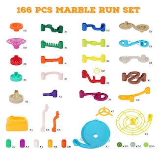 Foto 4 | Foto 4 | Marble Run Maxtronic 166 Piezas Con 30 Canicas Que Brillan En La Oscuridad - Venta Internacional.