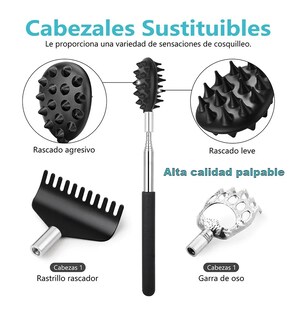 Foto 3 | Foto 3 | Manita Rascadora Extensible 3 Pzs Negro