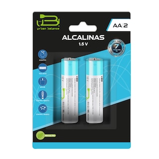 Foto 1 | Foto 1 | Baterías Alcalinas Aa De 2 Piezas Urban Balance