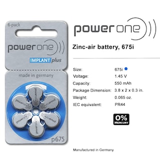 Foto 3 | Foto 3 | Pilas Para Audífonos Power One 675p Sin Mercurio - Venta Internacional.