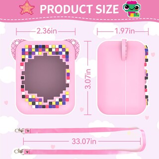 Foto 2 | Foto 2 | Funda Qoosea Para Juguete Interactivo Bitzee, Digital, Para Mascotas, Rosa - Venta Internacional.