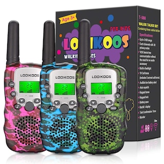 Foto 1 | Foto 1 | Venta Internacional - Walkie Talkies Looikoos De 3 Km De Largo Alcance Para Niños, Paquete De 3