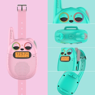 Foto 4 | Foto 4 | Venta Internacional - Walkie Talkies Qniglo Recargables Para Niños, Paquete De 2 Con Radio Fm