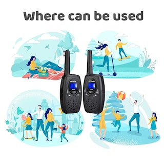 Foto 6 | Foto 6 | Walkie Talkies Retevis Rt628 Para Niños De 6 A 12 Años (negro) - Venta Internacional.