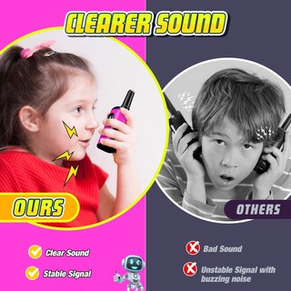 Foto 4 | Foto 4 | Walkie Talkies Comedyfun, Minirobots De 3 A 8 Años Para Niños, Paquete De 2 - Venta Internacional.