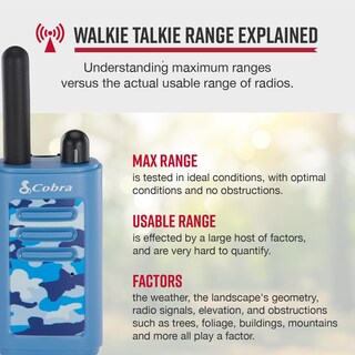 Foto 2 | Foto 2 | Walkie Talkies Cobra He150 Aptos Para Niños, Paquete De 6, 16 Km De Alcance - Venta Internacional.