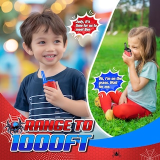 Foto 4 | Foto 4 | Walkie Talkies Comedyfun Spider Recargable, Paquete De 2 Unidades Para Niños - Venta Internacional.