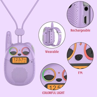 Foto 5 | Foto 5 | Walkie Talkies Qniglo Recargables Para Niños 3 A 9 Años Paquete de 2 - Venta Internacional