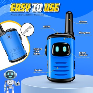 Foto 3 | Foto 3 | Robots Walkie Talkies Comedyfun Para Niños, Paquete De 3 A 7 Años - Venta Internacional.