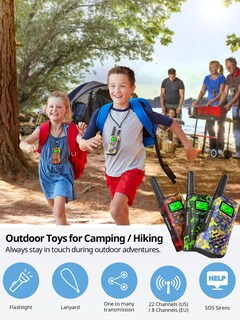 Foto 3 | Foto 3 | Walkie Talkies Inspireyes Recargables Para Niños, Paquete De 3 Camuflajes - Venta Internacional.