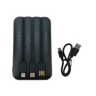 Foto 3 | Foto 3 | Power Bank Batería Portátil Magnética Con Cables