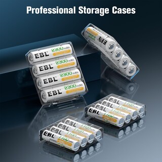 Foto 7 | Foto 7 | Baterías Recargables Y Cargador Ebl Aa 2300 Mah (8 Veces) Y Aaa 1100 Mah (8 Veces) - Venta Internacional.