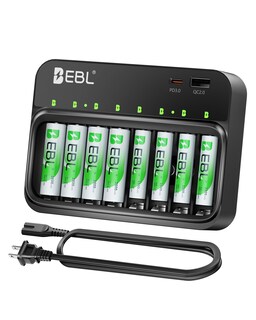 Foto 1 | Foto 1 | Baterías Recargables Y Cargador Ebl Pd 20 W Aa 2800 Mah X4 Aaa 1100 Mah X4 - Venta Internacional.