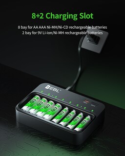 Foto 3 | Foto 3 | Baterías Recargables Y Cargador Ebl Pd 20 W Aa 2800 Mah X4 Aaa 1100 Mah X4 - Venta Internacional.