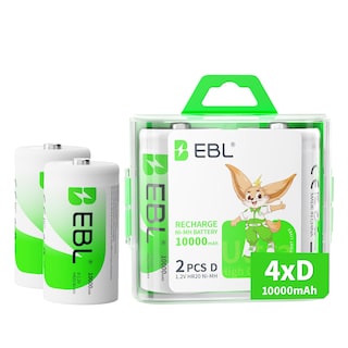Foto 1 | Foto 1 | Baterías Recargables D Ebl Ultra Pro 10.000 Mah Ni-mh Paquete De 4 - Venta Internacional.