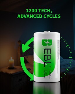 Foto 4 | Foto 4 | Baterías Recargables D Ebl Ultra Pro 10.000 Mah Ni-mh Paquete De 4 - Venta Internacional.
