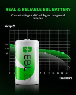 Foto 6 | Foto 6 | Baterías Recargables D Ebl Ultra Pro 10.000 Mah Ni-mh Paquete De 4 - Venta Internacional.