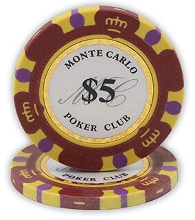Foto 1 | Foto 1 | Fichas De Póquer Da Vinci Monte Carlo Poker Club 14 G X50 Rojas - Venta Internacional.