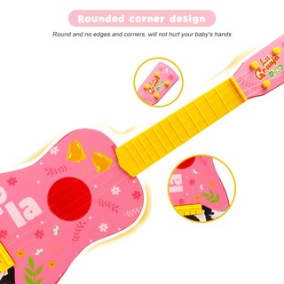 Foto 2 | Foto 2 | Guitarra Infantil La Granja de Zenón Vaca Lola Rosa 59 cm