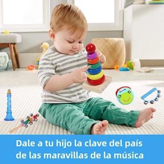 Foto 2 | Foto 2 | Instrumentos Musicales Percusión De Madera Para Niños 12pcs Lab.g Azul