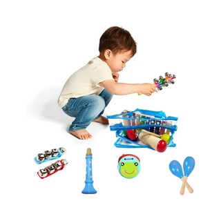 Foto 3 | Foto 3 | Instrumentos Musicales Percusión De Madera Para Niños 12pcs Lab.g Azul