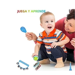 Foto 5 | Foto 5 | Instrumentos Musicales Percusión De Madera Para Niños 12pcs Lab.g Azul