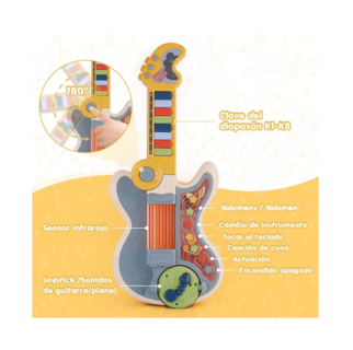 Foto 3 | Foto 3 | Guitarra Eléctrica con Piano Lab.G Multicolor para Niños