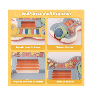 Foto 4 | Foto 4 | Guitarra Eléctrica con Piano Multicolor para Niños