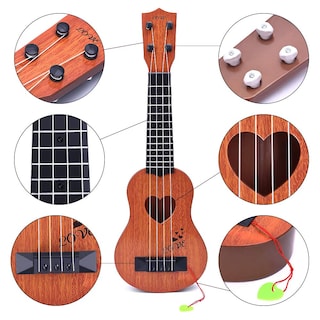Foto 3 | Foto 3 | Venta Internacional - Ukelele De Juguete Yezi, Instrumento Musical Clásico Para Niños, Color Marrón