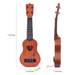 Foto 5 | Foto 5 | Venta Internacional - Ukelele De Juguete Yezi, Instrumento Musical Clásico Para Niños, Color Marrón